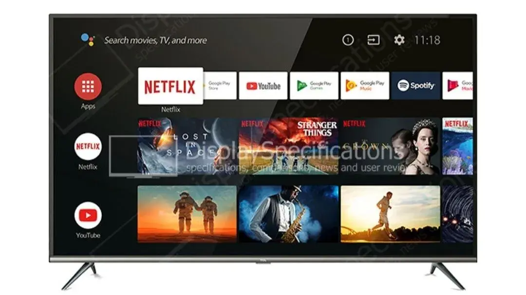 TV Smart TCL 4K 108cm YouTube, Netflix,HBO