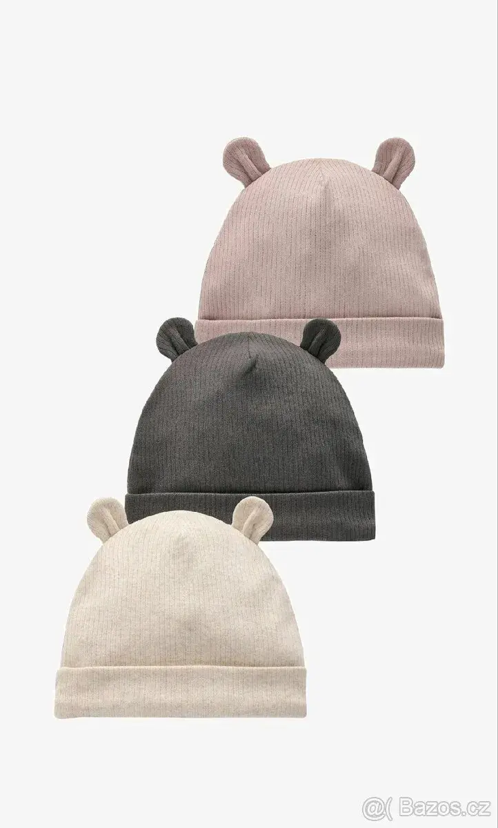 3x DĚTSKÁ ČEPICE NEXT