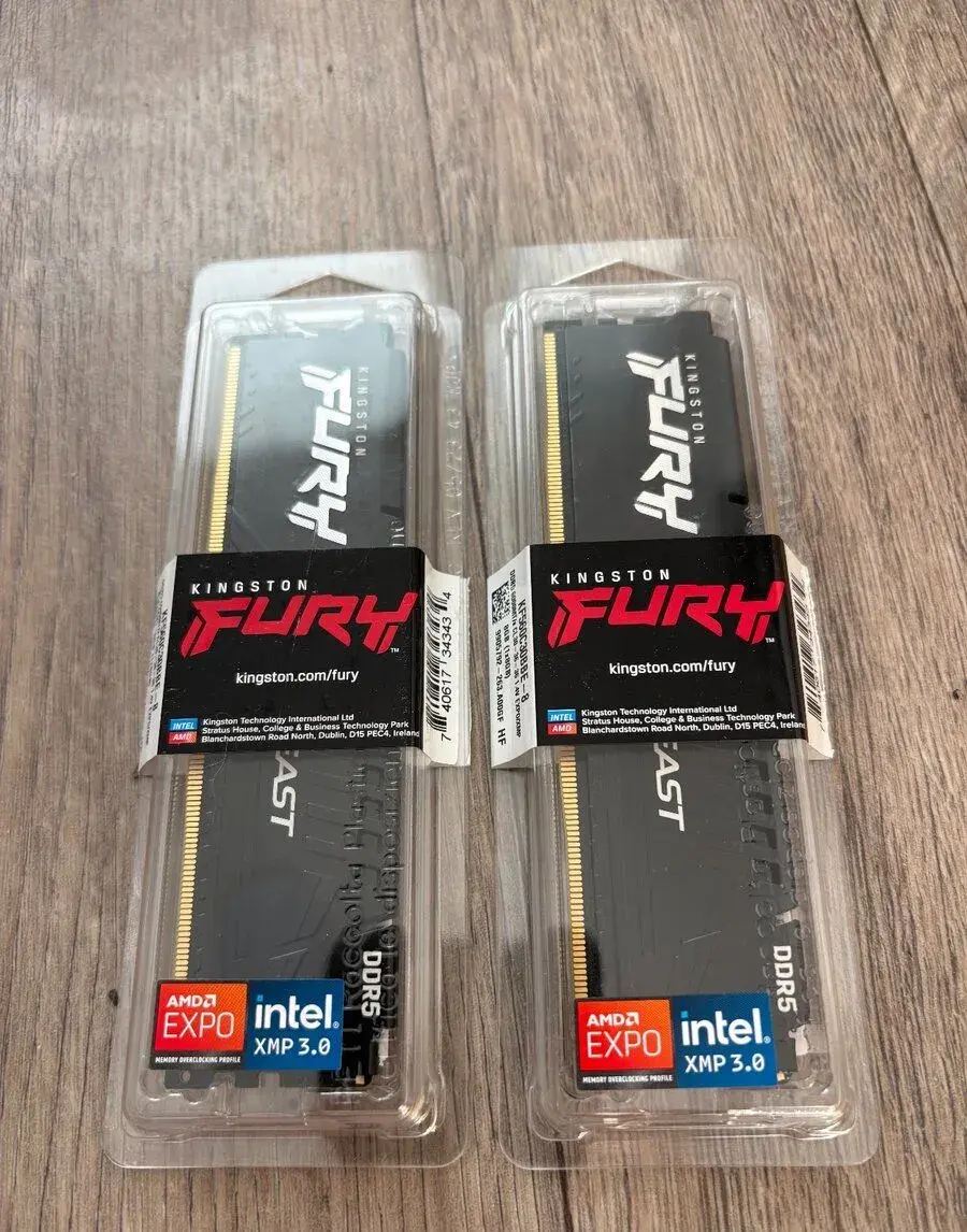 Kingston FURY 8GB DDR5 6000MT/s CL30 Beast Black EXPO