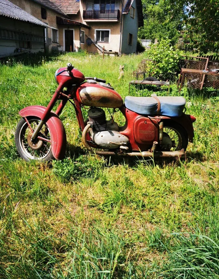 JAWA ČZ 250/353 kývačka – 1956 – původní TP