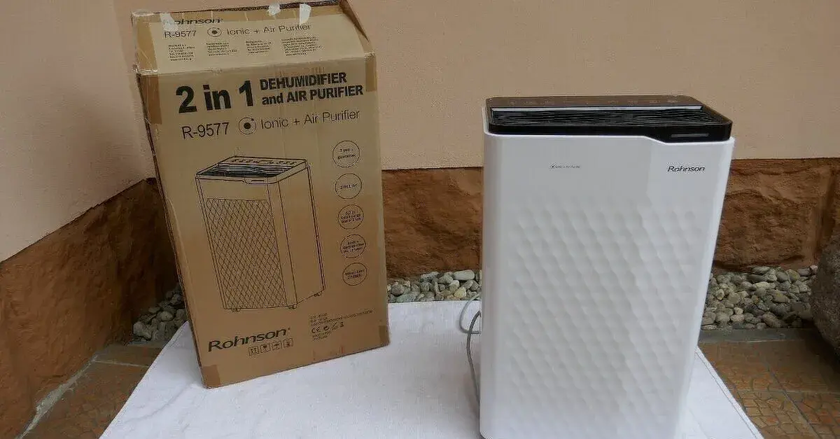 Odvlhčovač Rohnson R-9577 Ionic + Air Purifier bílý