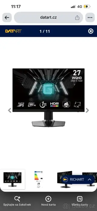 Monitor MSI G272QPF