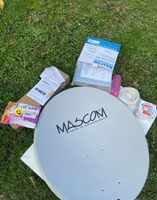 Sat. set - nepoužitý (parabola 80cm+LNB Monoblock+kabeláž)