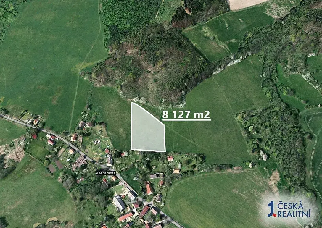 Zahrada 8 127 m², Podíl 95 % o výměře 7 721 m²