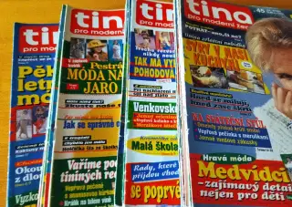 Tina a Katka, Knih.květy, Hobby,Magazín Dnes,Zdraví,Gurmet