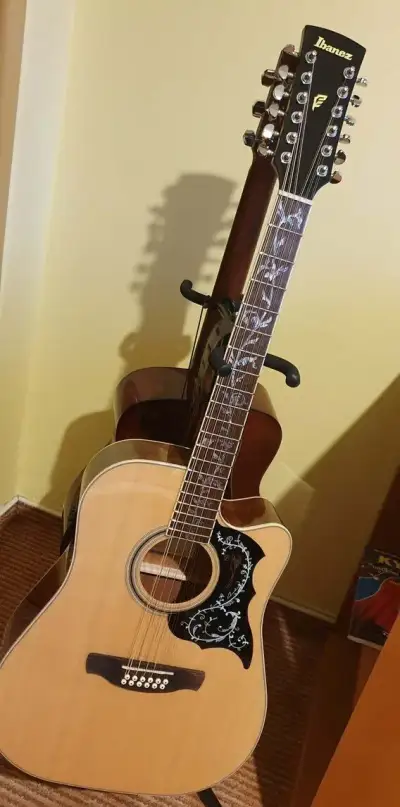 Ibanez PF1512ECE ELE dvanáctistrunná kytara.
