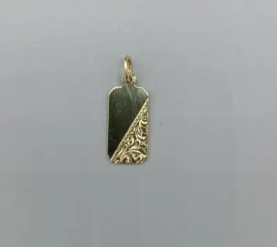 Zlatý přívěsek destička 0,90g, 14 kt, 585/1000