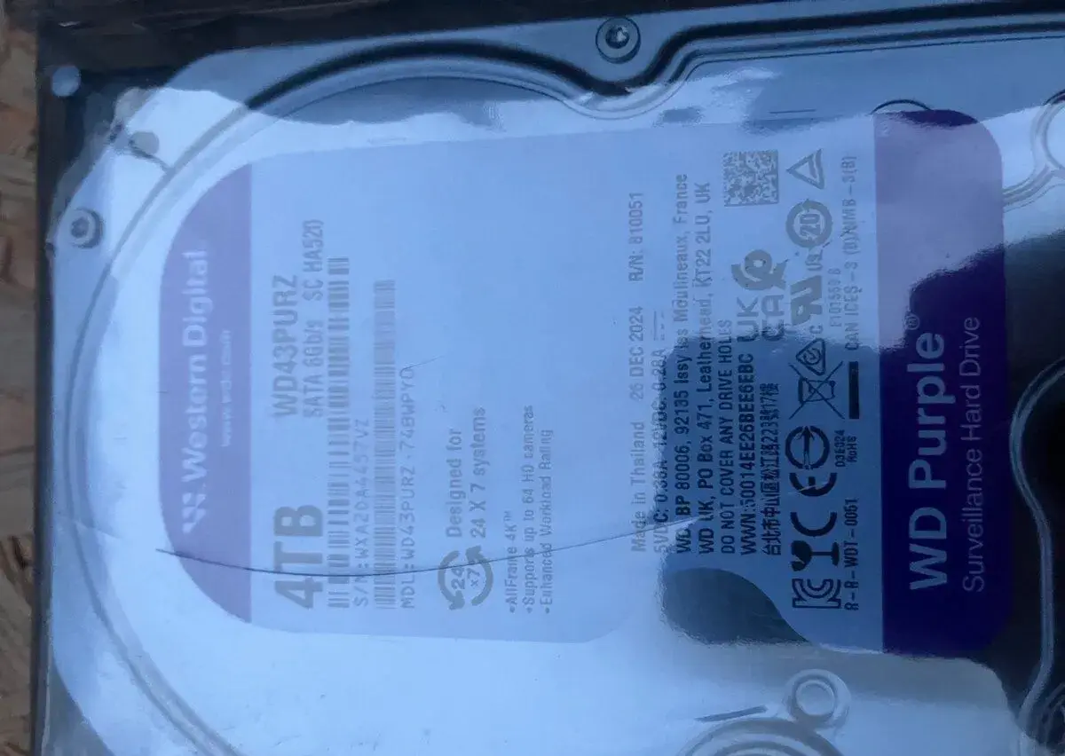 WD Purple 4TB, WD43PURZ (NOVÝ)