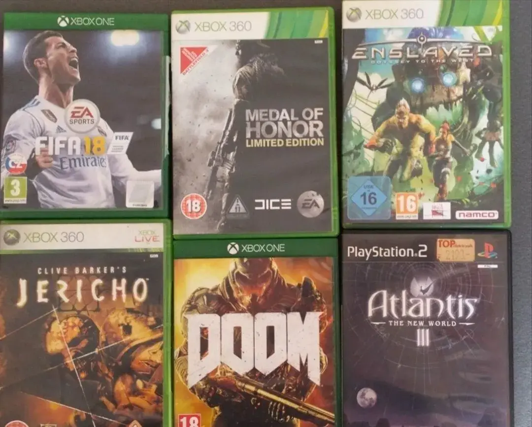 Sada her na Xbox One, Xbox 360 a PS2