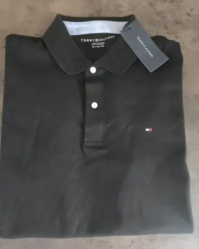 Nové polo tričko Xl Tommy Hilfiger pánské černé nové s vysac