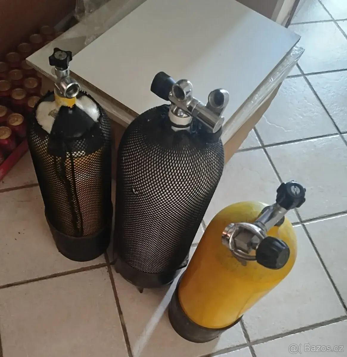 Prázdné potápěčské lahve 10l, 10l a 15 l