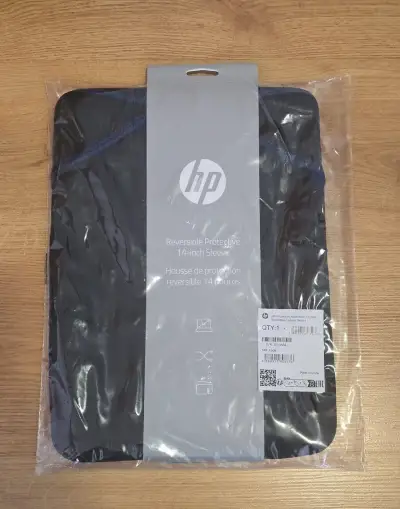 HP Protective Reversible Black/Blue Sleeve 14"