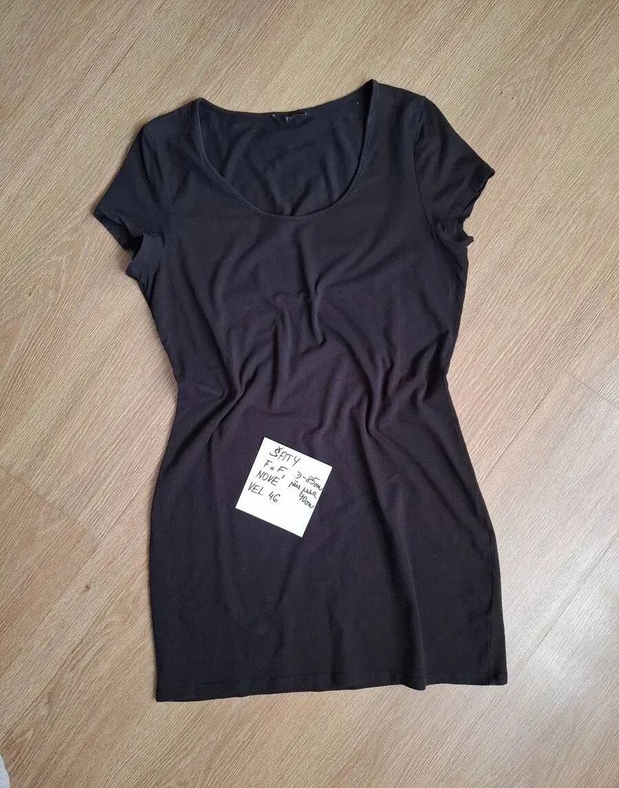 Nové šaty,F a F, bavlna, vel. 46. Délka 85cm Přes prsa 90c