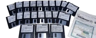 Microsoft Windows 95 CZ OEM - 21 disket + COA + manuál