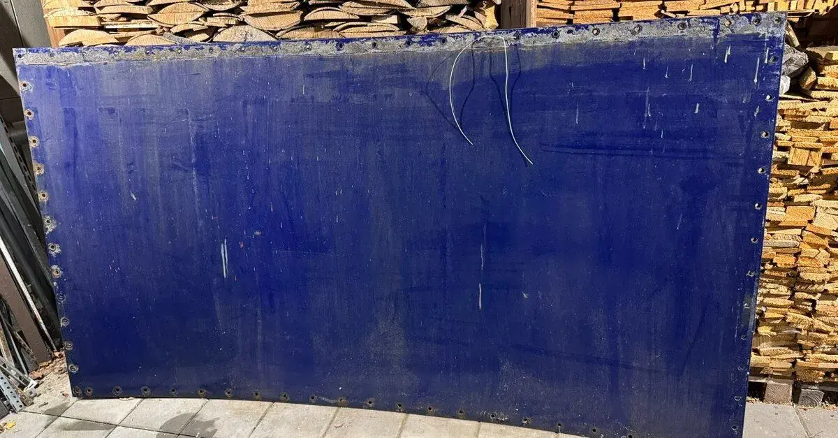 Smaltované plechy na stavbu bazénu 2ks