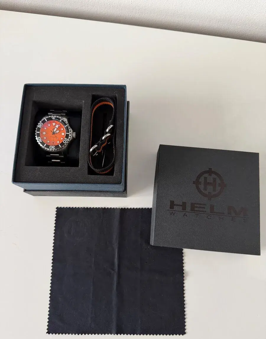 Hodinky HELM Komodo Orange 300m