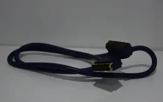 Prémiový SCART kabel 135cm (M/M) s pozlacenými konektory
