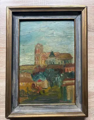 Obraz olej na kartonu František Jiroudek 32cm x 43cm