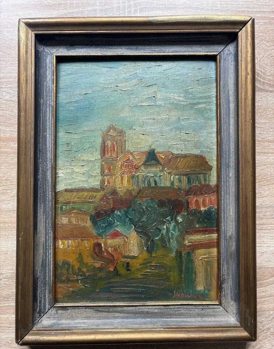 Obraz olej na kartonu František Jiroudek 32cm x 43cm