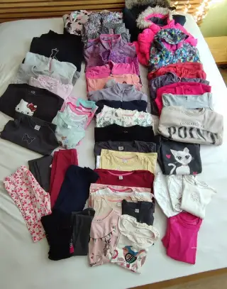 Velký set dívčího oblečení 6-10 let