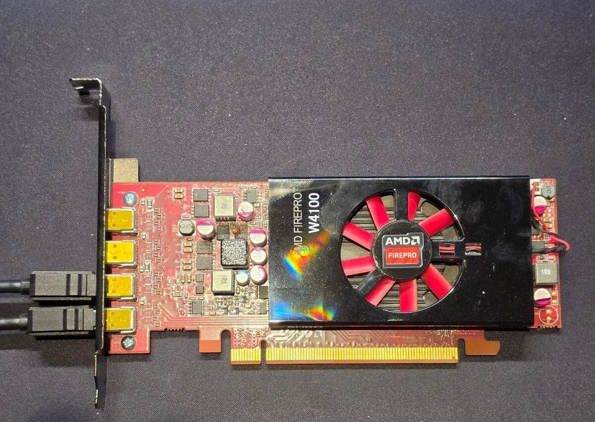 AMD FirePro W4100 2GB GDDR5 4x mini DisplayPort