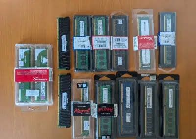 Otestované RAM DIMM DDR3 2GB/4GB/8GB