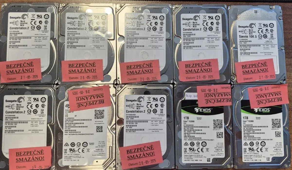 SAS disky Seagate 1TB