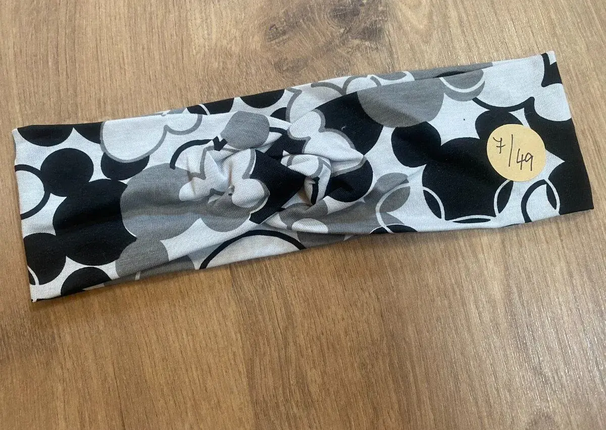 🎀 Dětská bavlněná čelenka s překřížením Mickey Mouse