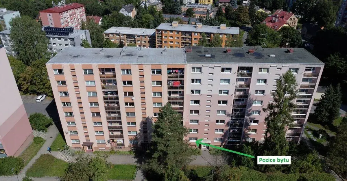 Prodej bytu 2+kk, ca 42 m2, OV, v Liberci, Rochlice,