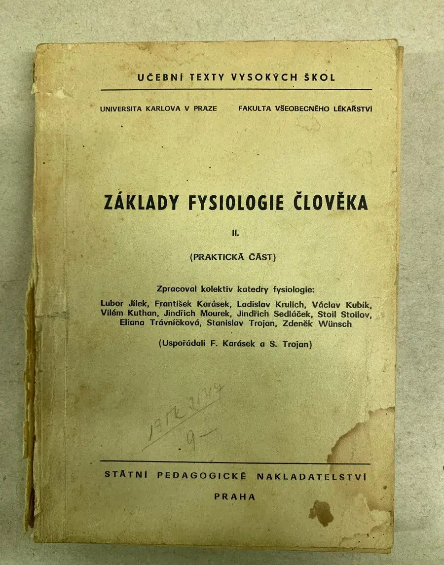 Kniha - Základy fysiologie člověka (2. díl)