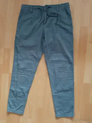 Dámské kalhoty šedomodré C&A2