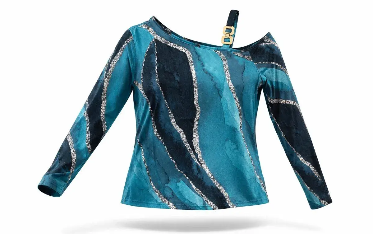 Elegantní dámské tričko s dlouhým rukávem – vel. XL