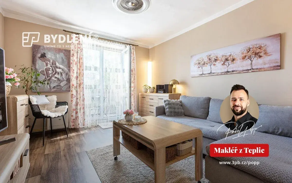 Prodej bytu v osobním vlastnictví 2+1 s balkonem, Bílina ,ul