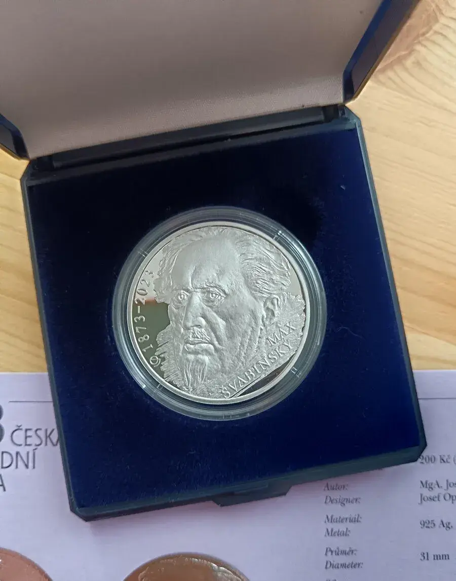 200kč ČNB Proof provedení 2023 Max Švabinský
