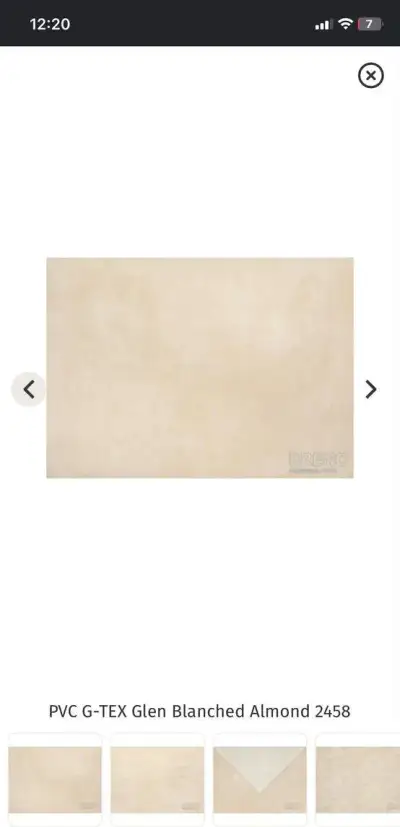 Nové PVC G-TEX Glen Blanched Almond 16 m²
