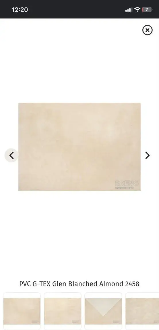 Nové PVC G-TEX Glen Blanched Almond 16 m²