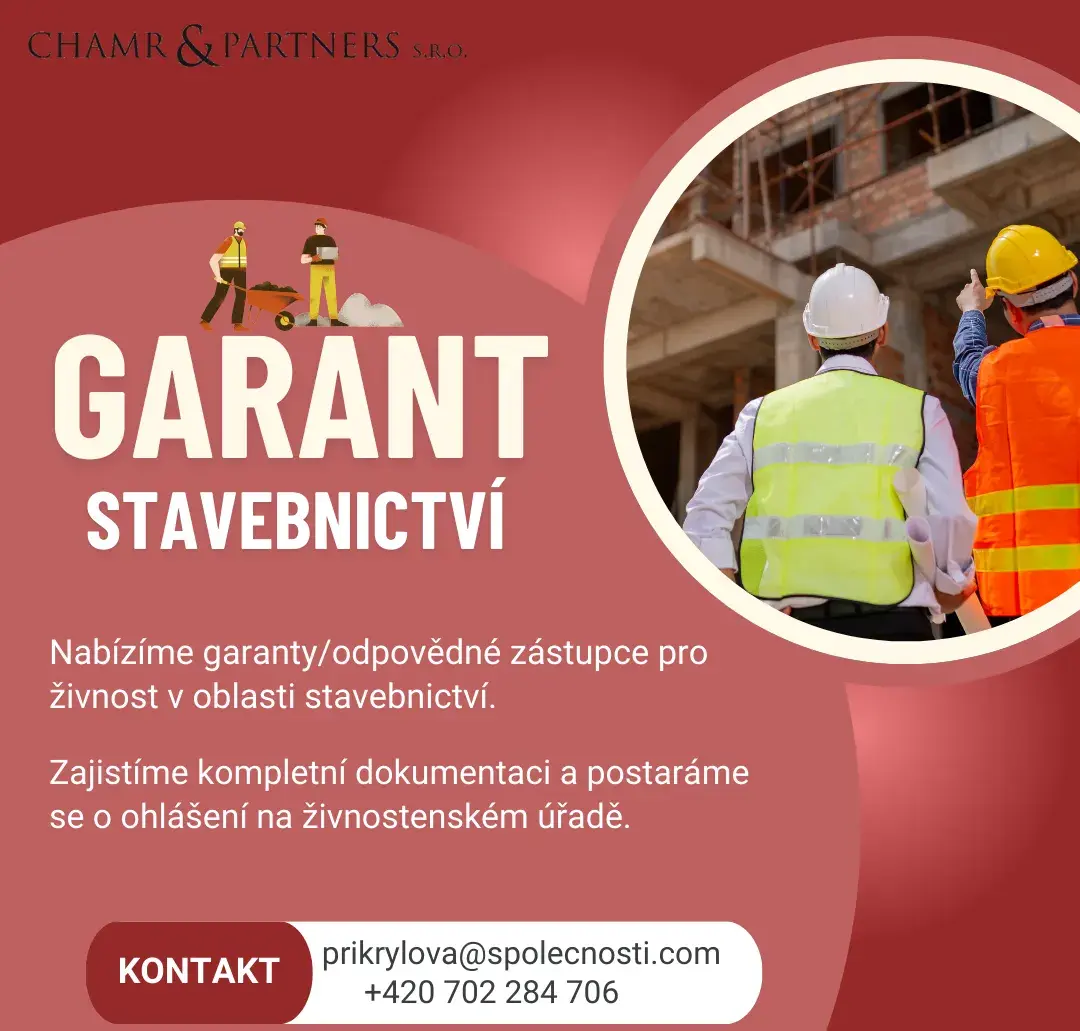 Garanta pro živnost - Stavebnictví