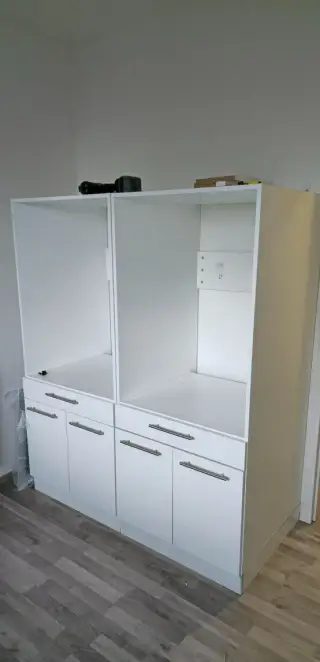2x Skříň/modul na pračku a sušičku + úložný prostor