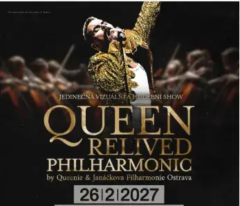 Queen Relived Philharmonic 26.2.2027 VIP klubové patro
