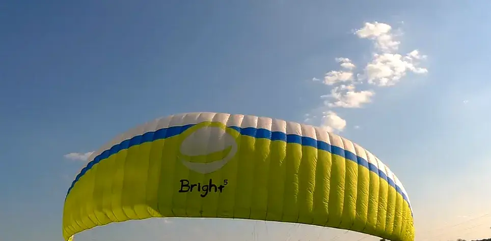 Paragliding GRADIENT Bright 5+Sedačka+ Záložní padák+Batoh.