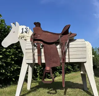 Westernový sedlový komplet 13) tmavě hnědý WADE