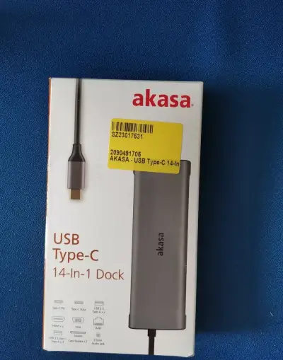 Akasa usb-c dock 14v1