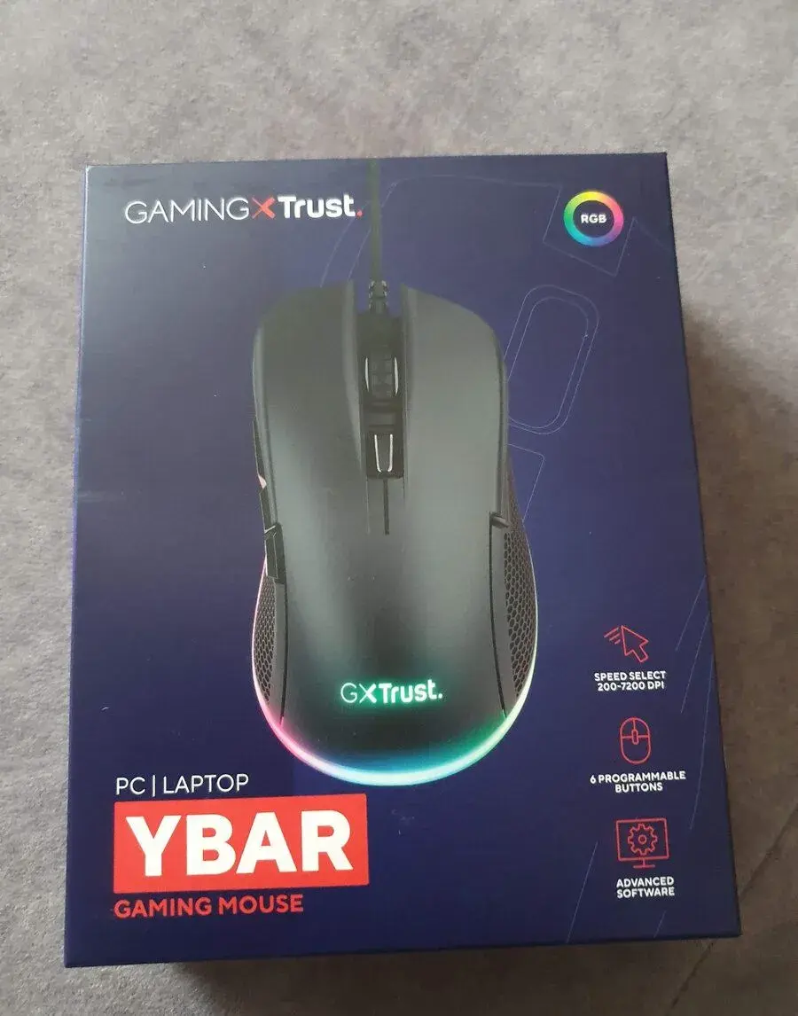 Trust GXT 922 YBAR černá herní drátová myš