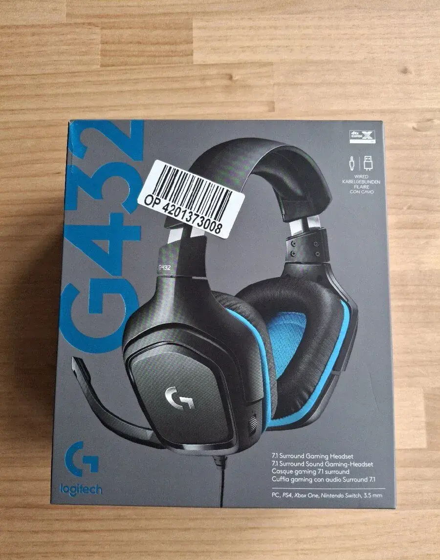 Herní sluchátka Logitech 432, zvuk 7.1 ( Nová)