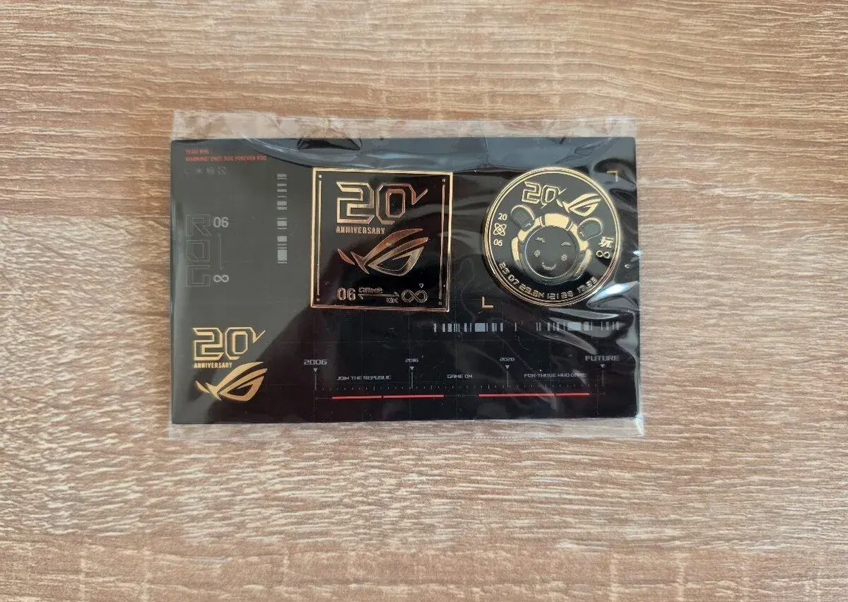 Sběratelský set odznaků ASUS ROG k 20. výročí Republic