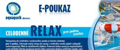 2 poukazy do areálu Aguaparku v Olomouci