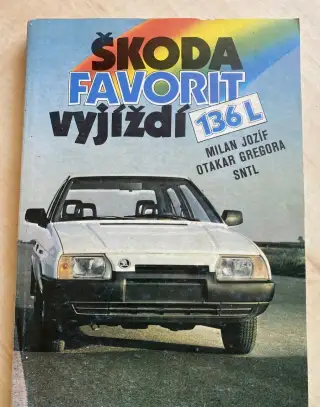 Kniha ČSSR ŠKODA FAVORIT VYJIZDI -