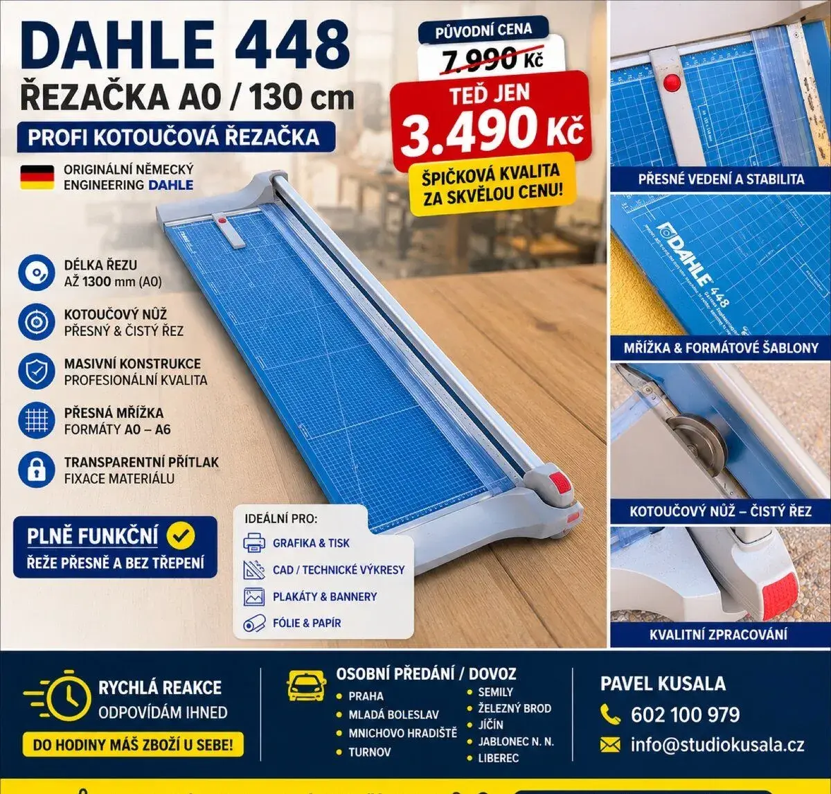 DAHLE 448 A0 | Profi řezačka 130 cm | stav