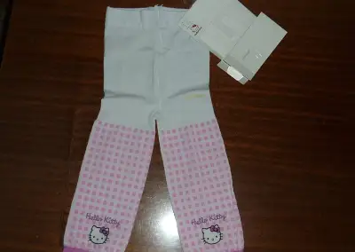 NOVÉ-H&M-Silonkové legíny s Hello Kitty 2-4 Roky
