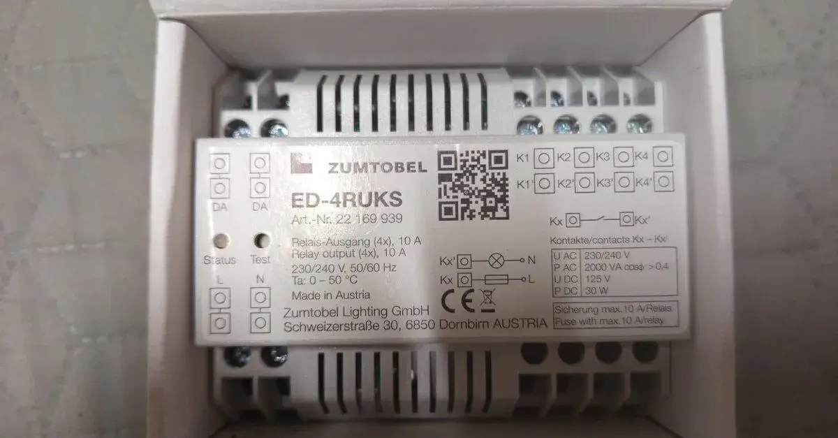 RELÉOVÝ VÝSTUPNÍ MODUL ZUMTOBEL ED-4RUKS 22169939